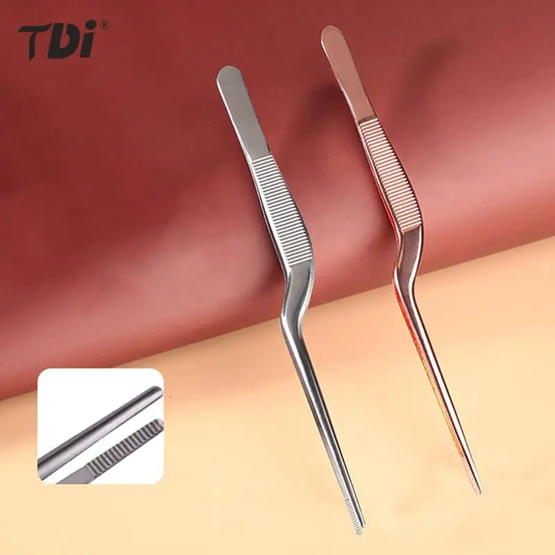 

Ear Nose Earpick Wax Removal Forceps Angled Clamp Nasal Tool Curved Earwax Tweezers Clip Eyelash Remover Cleaner Tweezer