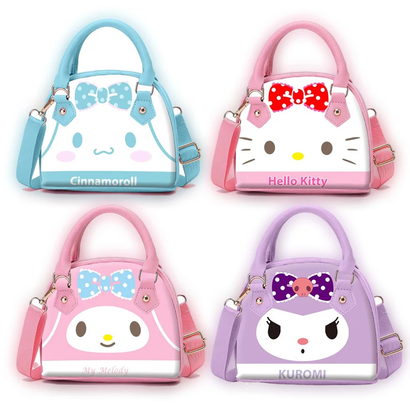 

Sanrioed Kawaii мультфильм милые сумки Hello Kittys My Melody Kuromi Cinnamoroll Сумка для документов сумка на плечо двойного назначения