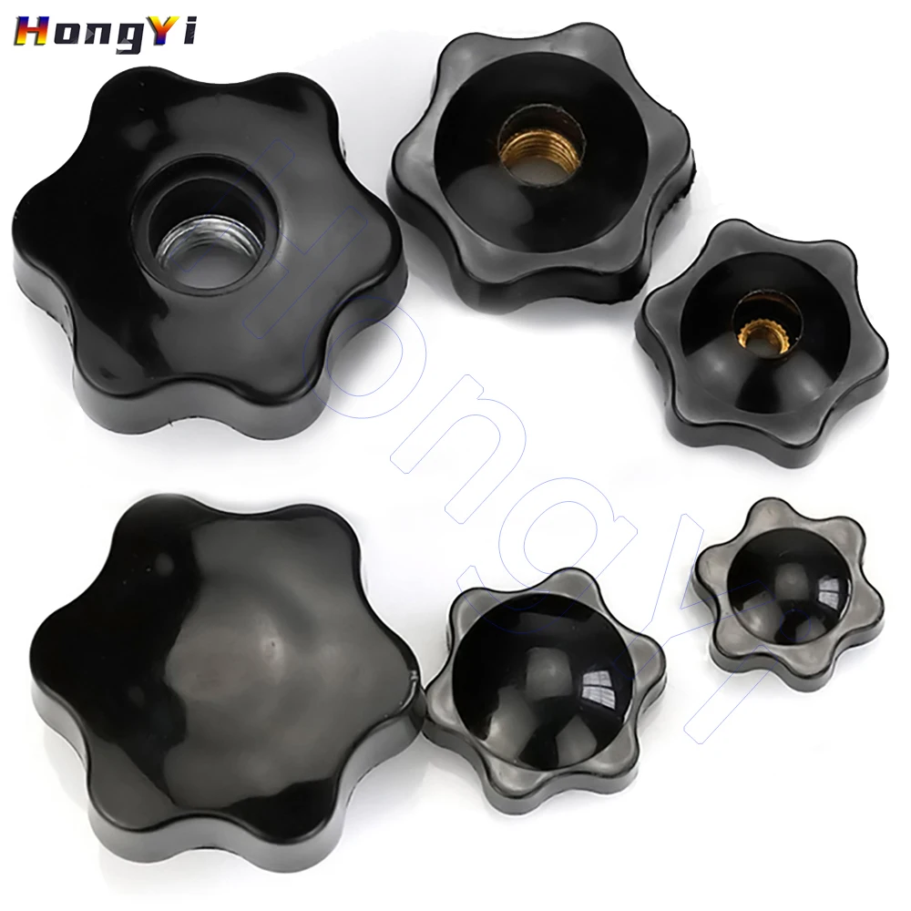 M4 M5 M6 M8 M10 M12 1/4 &quotсливовые ручные затягивающие гайки 6 звезд с потайным/сквозным