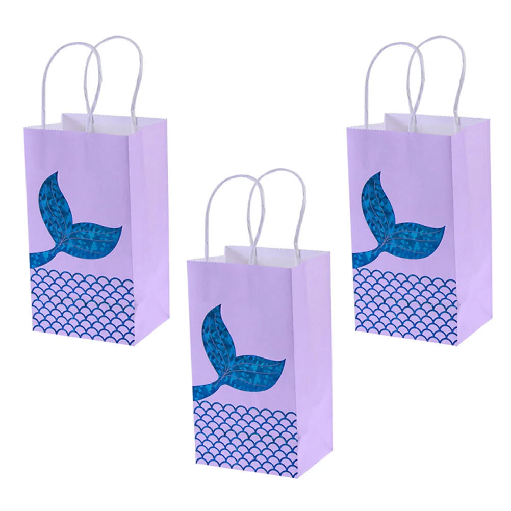 10 шт. подарочные пакеты с героями мультфильмов бумажный пакет хвостом русалки