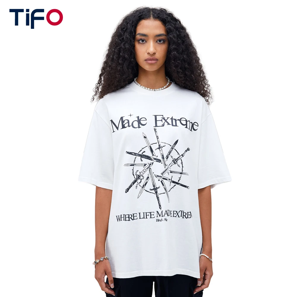 

Summer Loose Pattern Print Short Sleeve Tops Women Casual Half-Sleeve Streetwear Cotton T-Shirt Lady