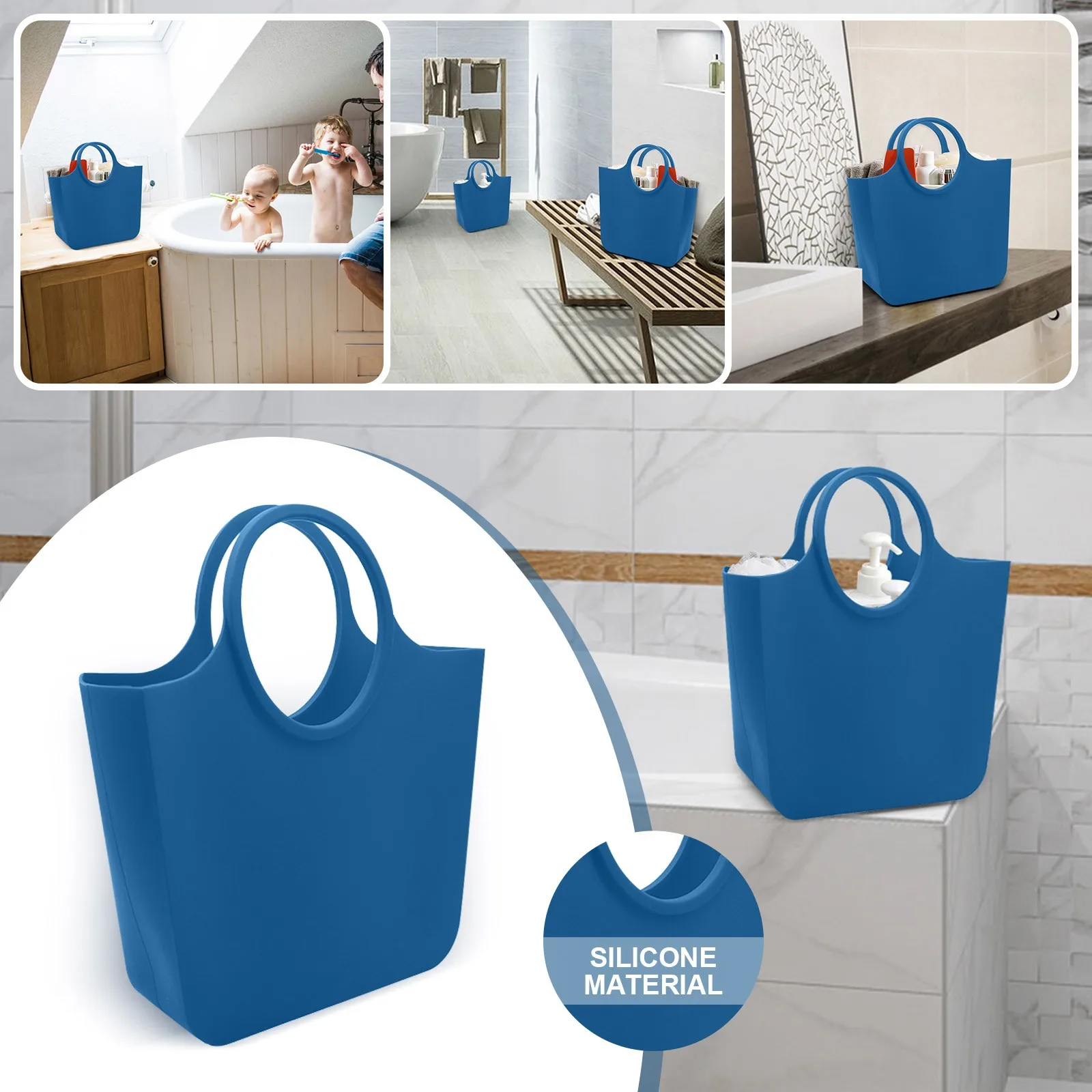 

Silicone Rubber Products Tote Bag Silicone Tote Bag Bathroom Storage Bag Fruit Containers for Fridge Keep Fresh Berry Containers