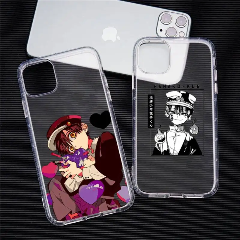 

Jibaku Shounen Hanako Kun anime Phone Case Transparent soft For iphone 12 11 13 7 8 6 s plus x xs xr pro max mini