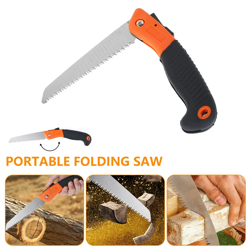 

150mm Folding Saw Foldable Portable Secateurs Gardening Pruner Tree Trimmers Camping Tool for Woodworking Hand Saw