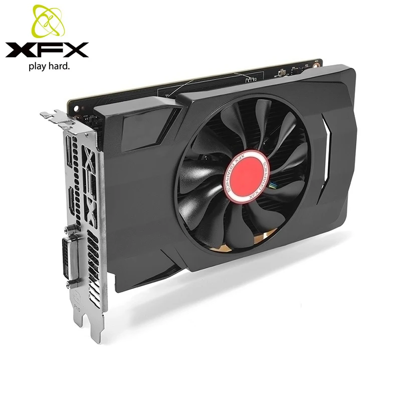Видеокарта XFX RX 550 4G 4096 бит GDDR5 6000 ×2160 графическая карта RX550 4 Гб Radeon HDMI мгц