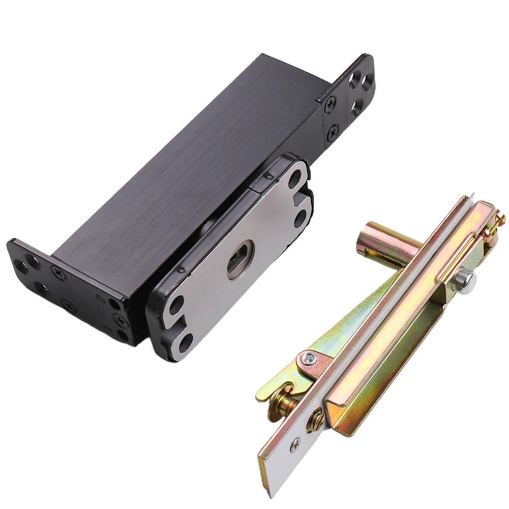 

Automatic Hinge Door Pivot Hinges Hydraulic Two-way Opening 1Set 90 Degree Alloy Brushed Silver Casting Aluminium