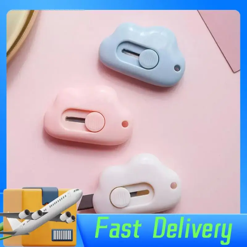 Симпатичный мультяшный мини портативный выдвижной резак для бумаги Экспресс-нож