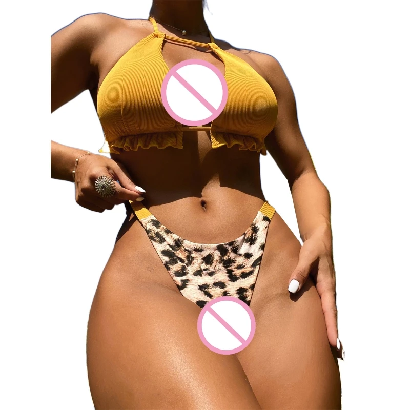 

2 шт./комплект, стринги с высоким вырезом спереди