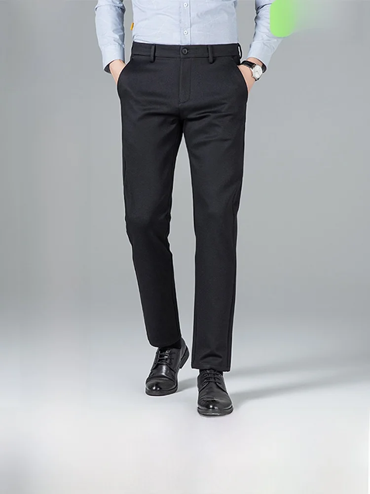 Костюмные брюки Romon из хлопка и шерсти мужские весенне-осенние деловые