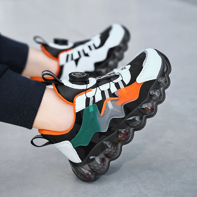 Autumn 2022 Leather New Products Children's Sports Shoes Trend Casual Shoes Basketball Boys' Shoes Teenagers' Girls' Shoes