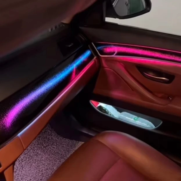 Фото Светодиодная подсветка салона Galaxy Style для BMW 5 серии F10 F11 F18 2010-2017 годов выпуска, декоративная отделка панелей салона. №1