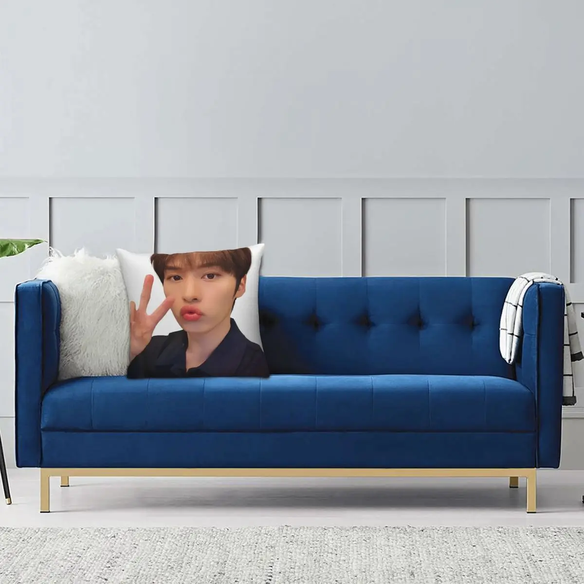 Наволочка для подушки с двусторонним принтом 45 х45 см