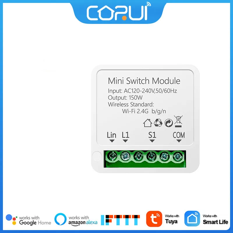 

Умный мини-переключатель CoRui TUYA с поддержкой Wi-Fi и таймером