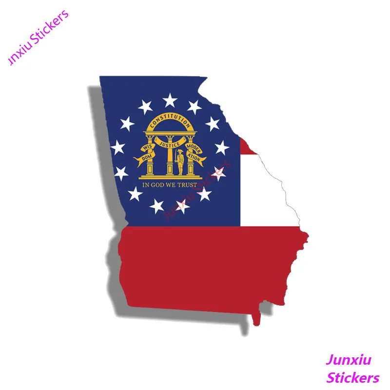 

Car Sticker Decal Styling Funny Georgia State Flag Bumper Window Rear Windshield Laptop Other Vehicle Auto Accessories KK13*11cm