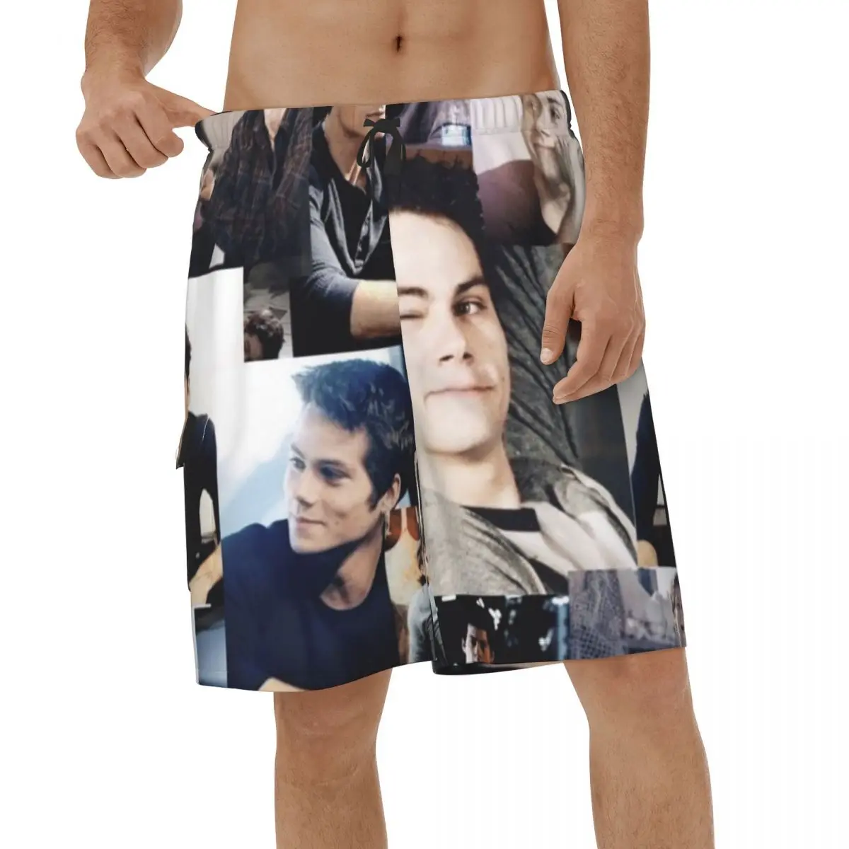 

Fashion Dylan O'Brien Teen Wolf Men Beach Shorts Running Swimwear Streetwear Surf Stiles Swimsuits Quick Dry Board Shorts