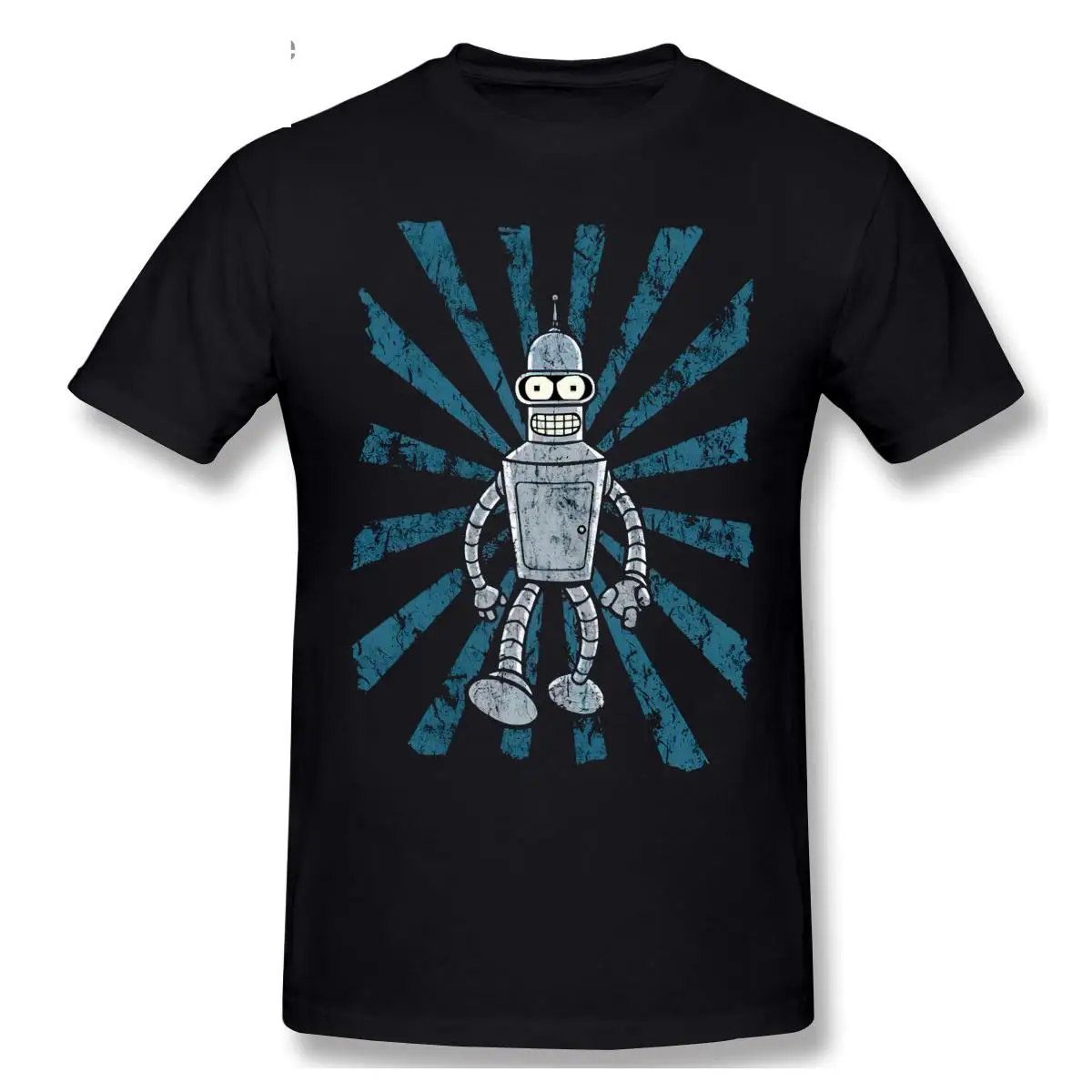 

2020-2021NEW T-Shirt 100% Cotton O-neck Printed Vintage Bender Bending Rodriguez Men Cotton Tshirts Tee Top