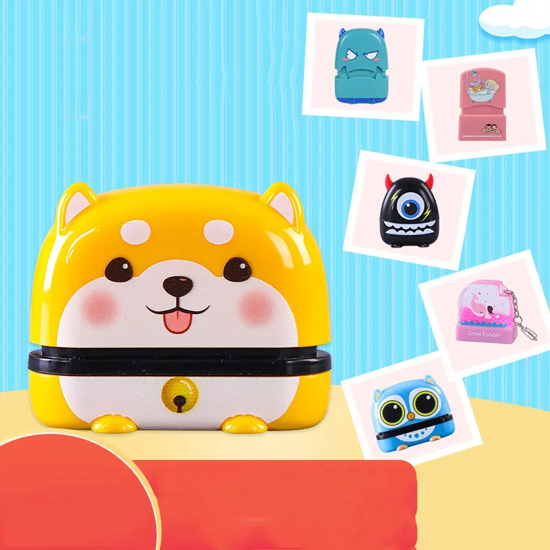 

Panda Shiba Inu Custom-made Children's Name Stamp DIY for Student's Clothes Waterproof Sticker Chapter Not Easy Fade Stamptoy
