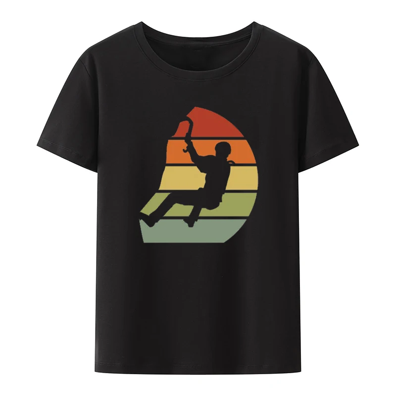 

Climbing Mountaineering Cotton T-shirts Y2k Style Camisa Summer Printed T-shirt Top Street Fashion Humor Short-sleev Tees Cool