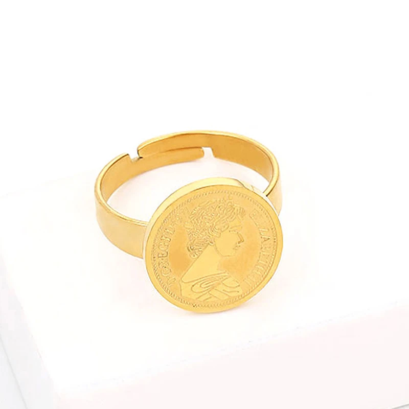 Комплект из колье серёг и кольца нержавеющей стали 316L