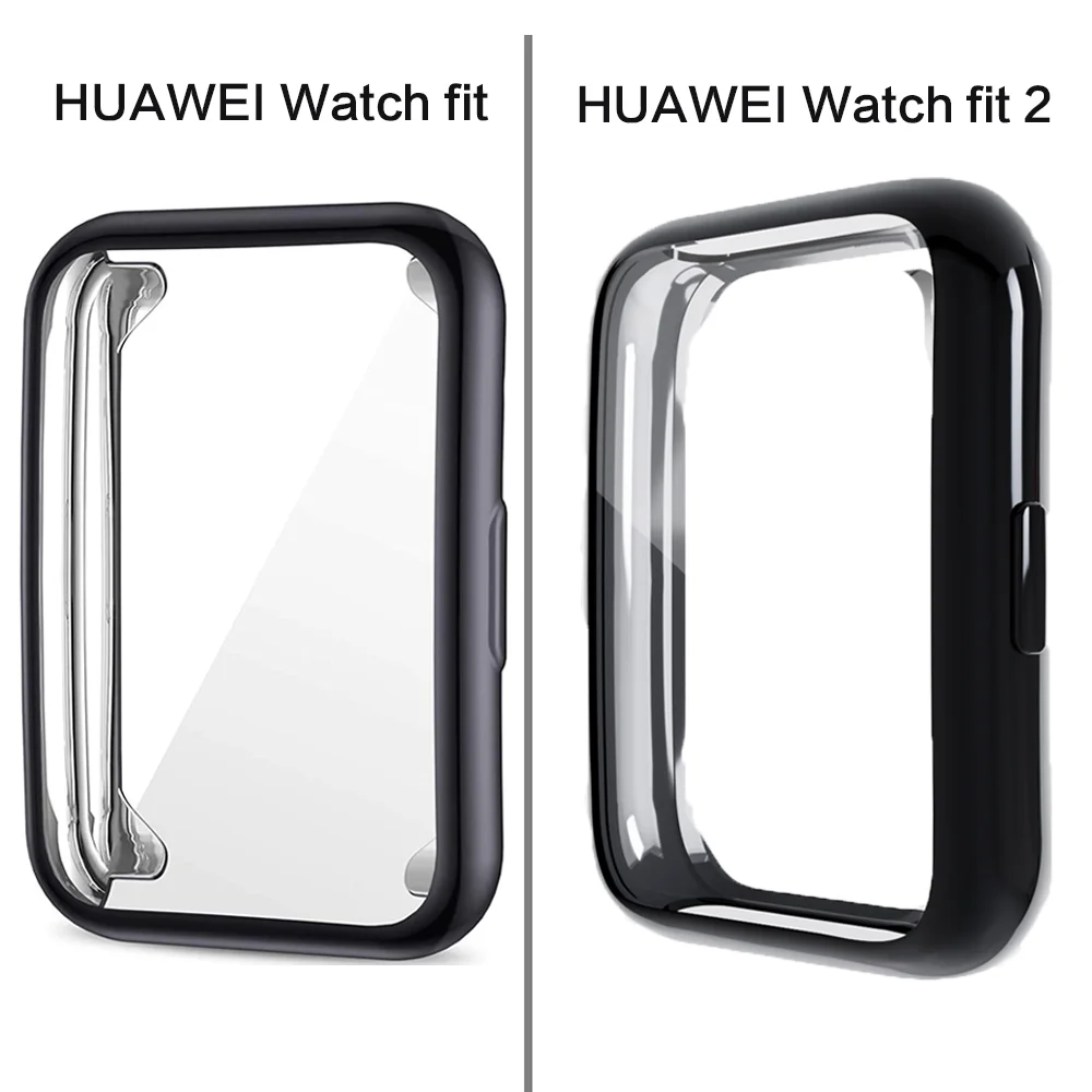 Cover For Huawei Watch fit 2 Case Smartwatch Plated Accessories TPU Bumper All-Around Screen Protector Huawei Watch fit/new Case