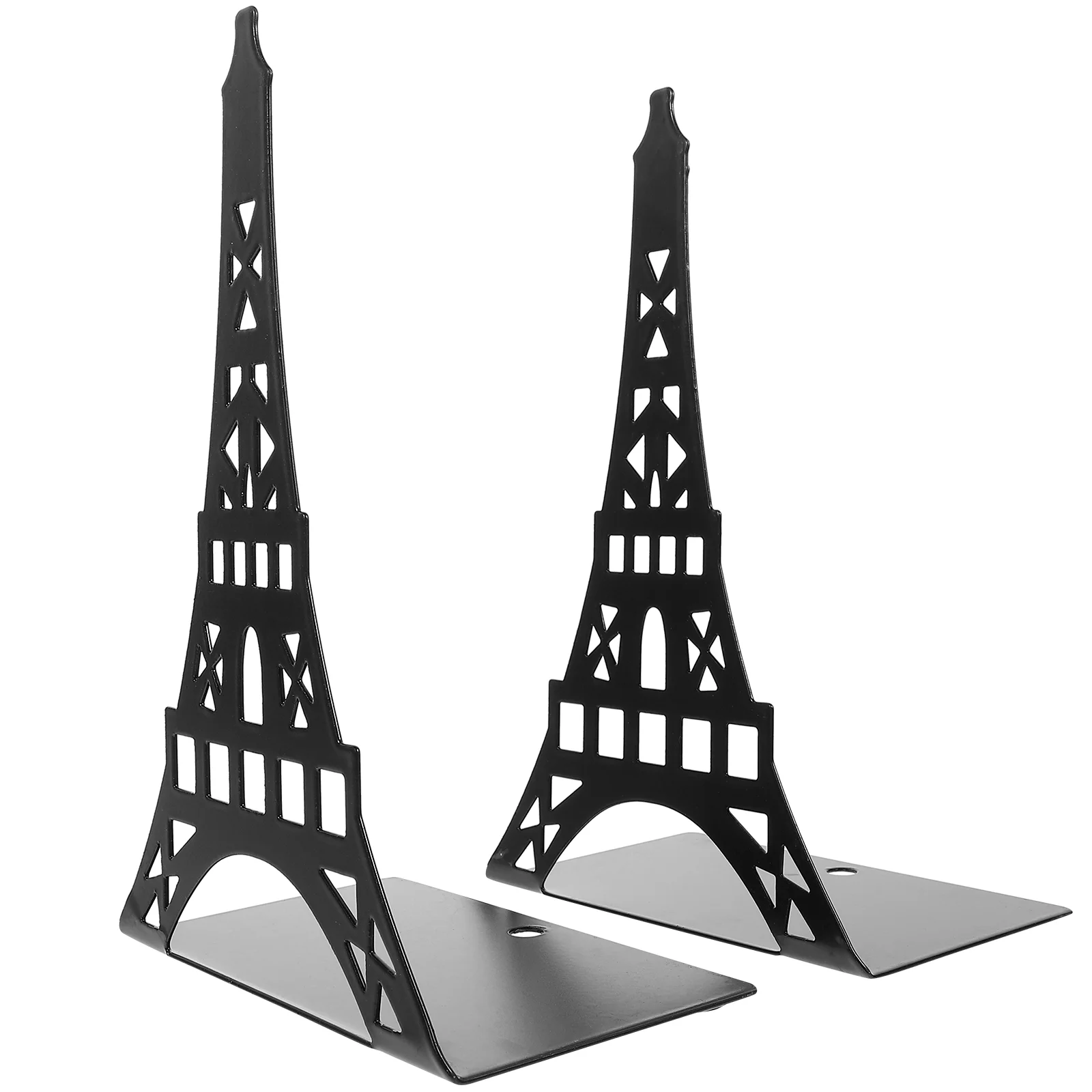 

2 Pcs Book Shelves Kids Room Bookend Reusable Holders Ends Organizer Crafted Tower Shape Stands Reading Metal Student Farm