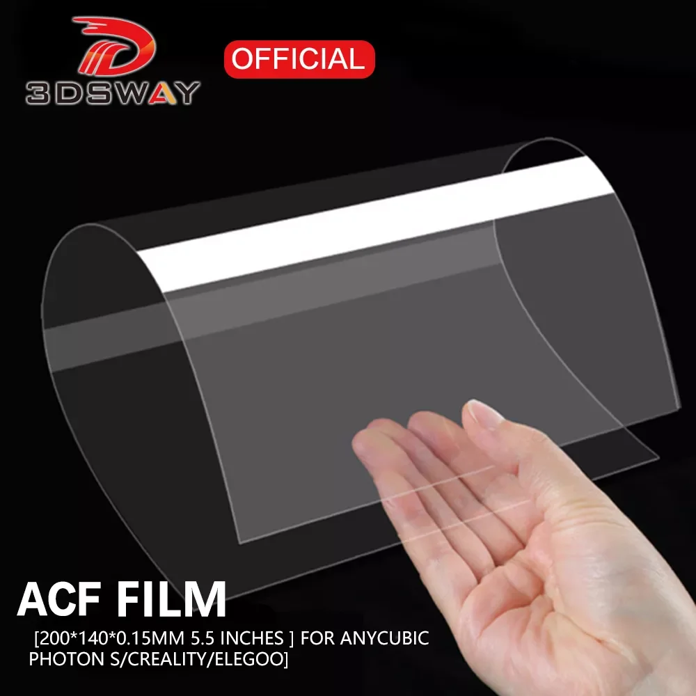 

NEW2023 ACF Film 5.5 In 200*140mm for Creality S Elegoo Mars 0.3mm UV Resin 3D Printers Release Films ACF Sheet