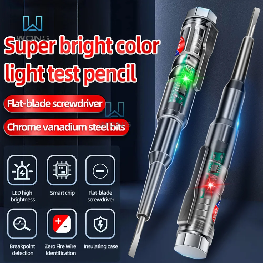 

Цифровой тестер напряжения B14, измеритель напряжения в виде ручки, электрический шуруповерт, зонд с индикатором, индикатор цепи