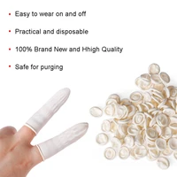 100pcs non slip fingertip protective disposable nail art tool finger cots rubber gloves finger cover protector gloves