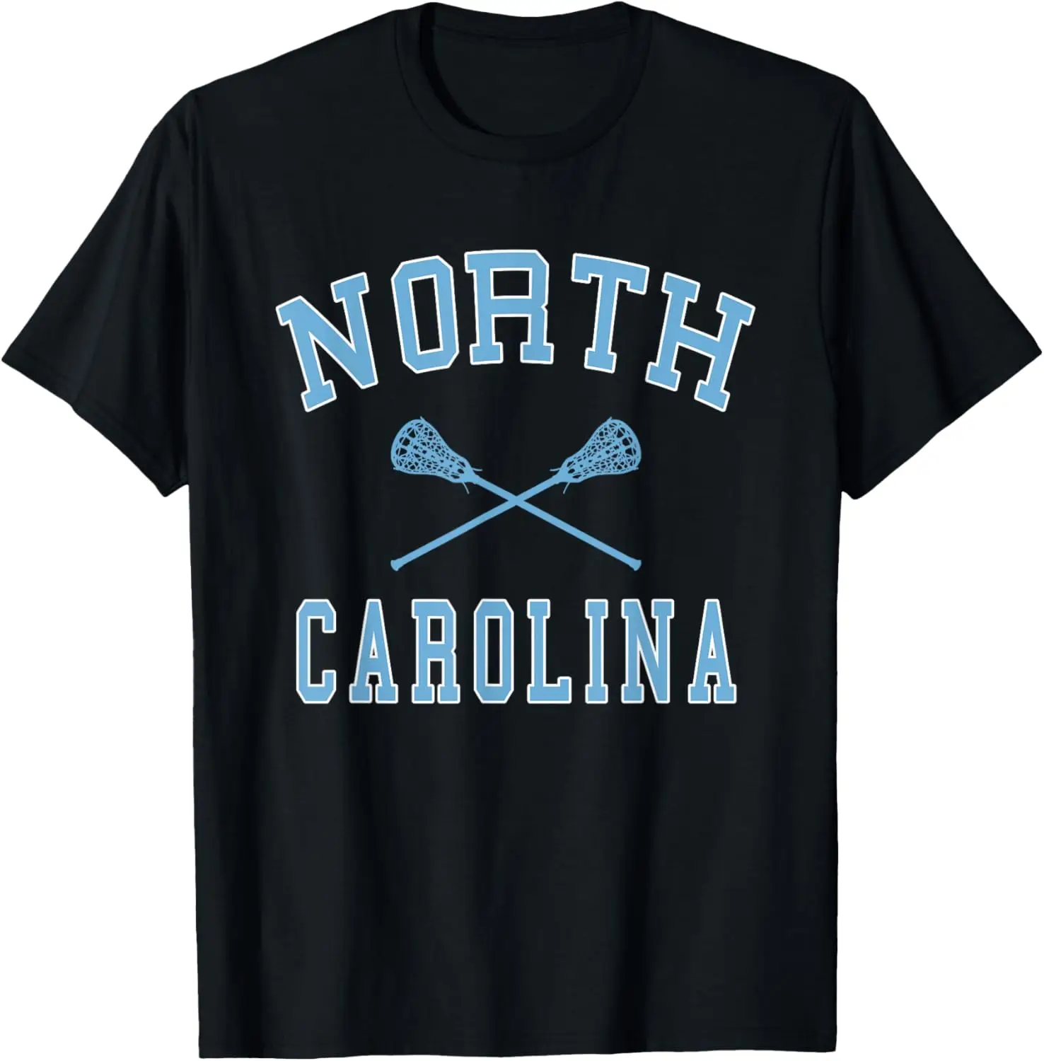 Винтажная потертая футболка NC LAX North Carolina Lacrosse