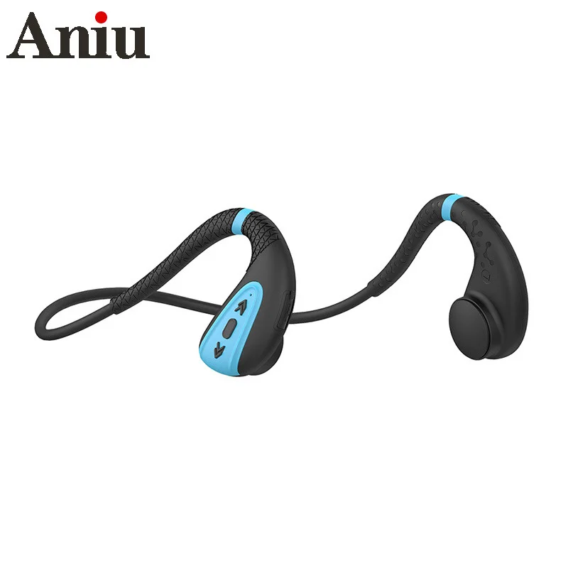 

Q1 Bone Conduction Earphones Outdoor Sport IPX8 Waterproof Built-in 8G Memory MP3 Music Player Headphone Swimming Diving Headset