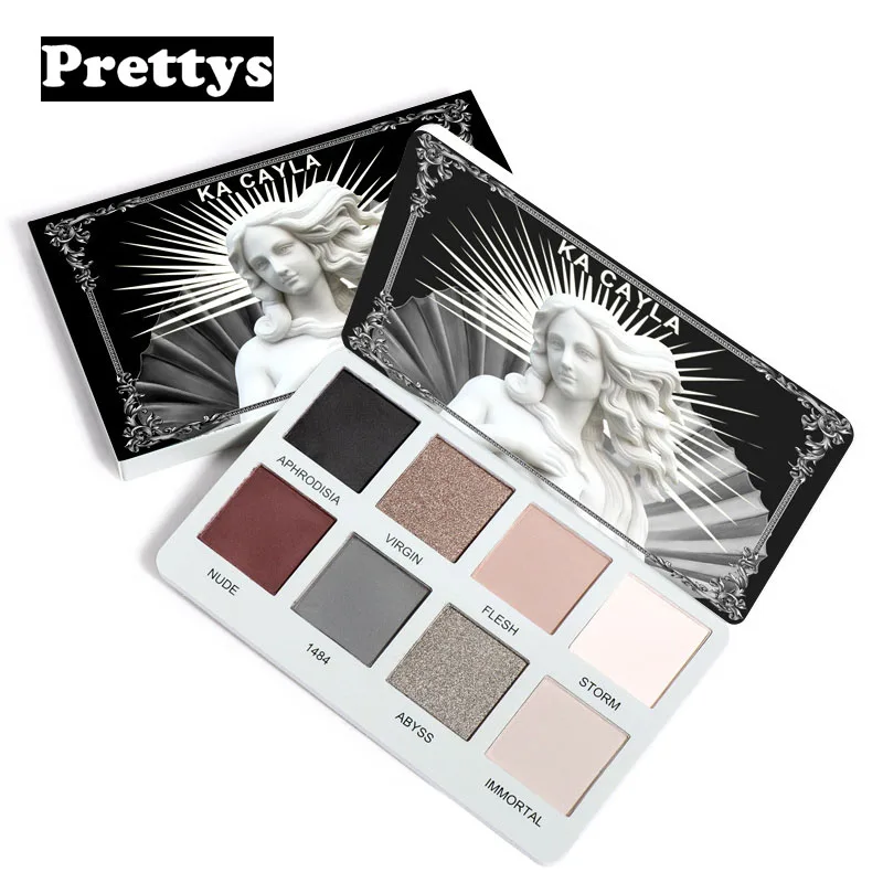 

8 Colors Low Price Western Style Creative Waterproof Pearl Glitter Eyeshadow Palette Makeup Cosmetics Maquillajes Para Mujer