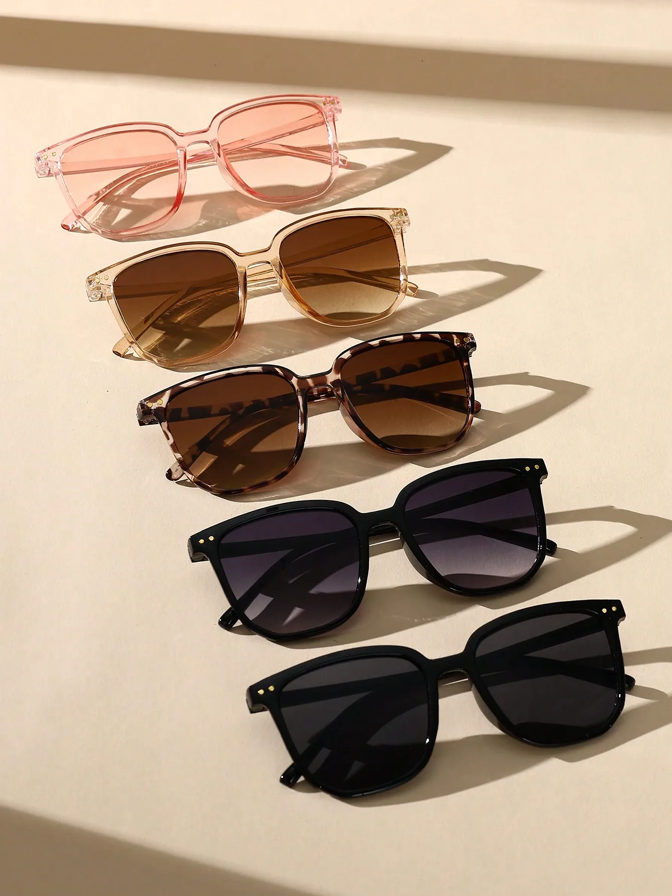 Очки солнцезащитные Унисекс Классические в современном простом стиле 5 шт.