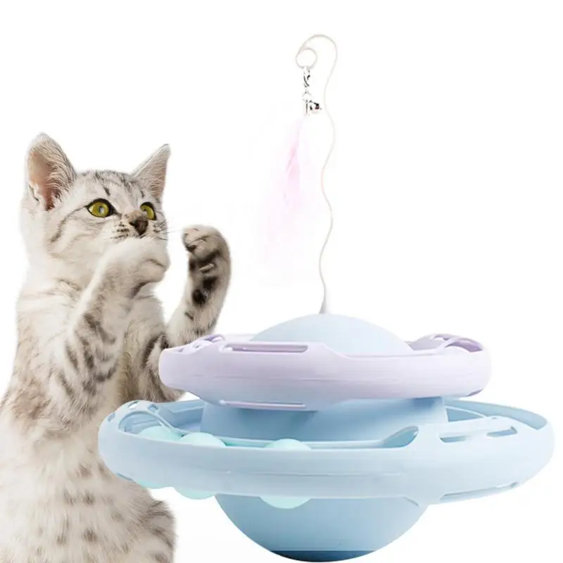 

Tumbling Cat Toys Funny Puzzle Ball Cat Toys Food Leakage Design Indoor Pet Toy For Small Medium And Large Cats