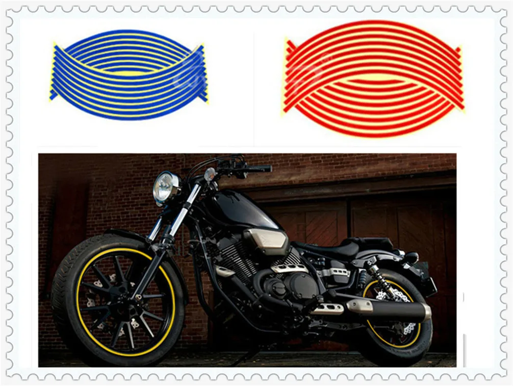 18-дюймовые колесные диски для мотоцикла прикрепленные к колесным наклейкам Kawasaki