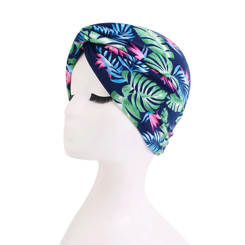

2013 Lady African Wrap Head Fashion Print Beanie Chemo Women Caps Bohemia Hijab Bonnet Muslim Flower Turban Hat