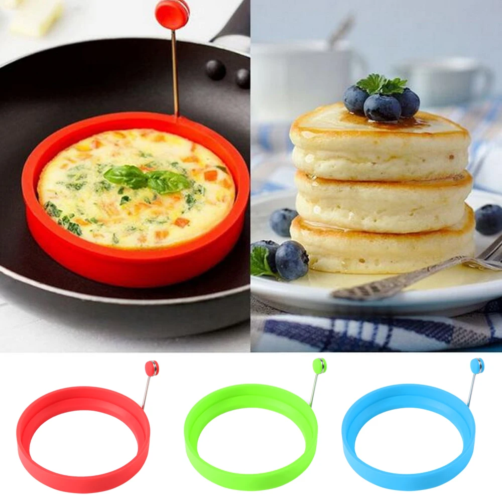 

Новый силиконовый жареный яичный блин кольцо для омлета обжаривающее устройство брикет для приготовления завтрака сковорода кухонные инс...