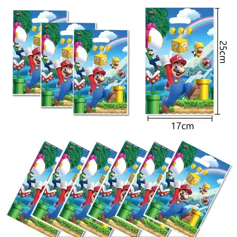 Фото Подарочные коробки Marios 10 Styles Candy, подарочные пакеты Peach Princess для вечеринок, игрушки Mario Bros, подарочные пакеты для дня рождения, украшения для вечеринок №3