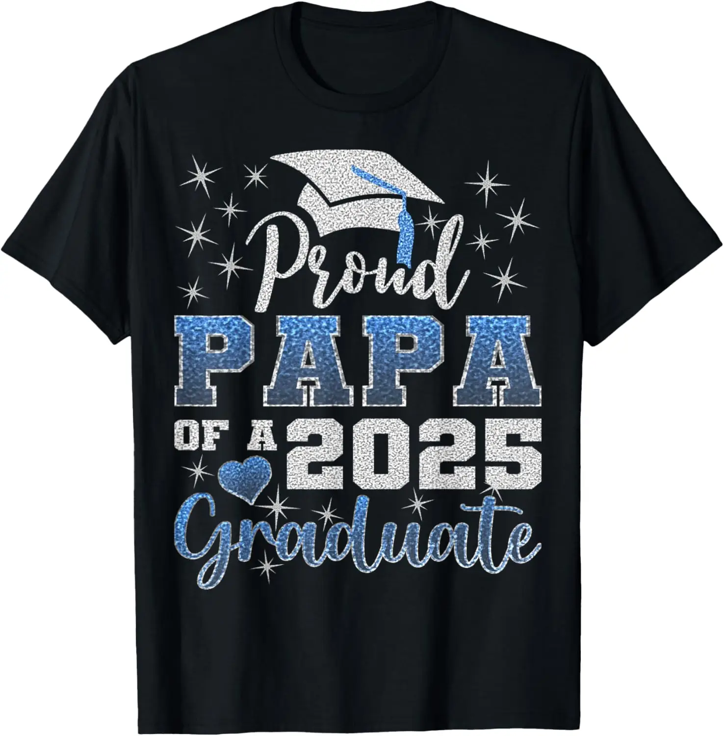 Футболка Super Proud Papa of 2025 Graduate Awesome Family College