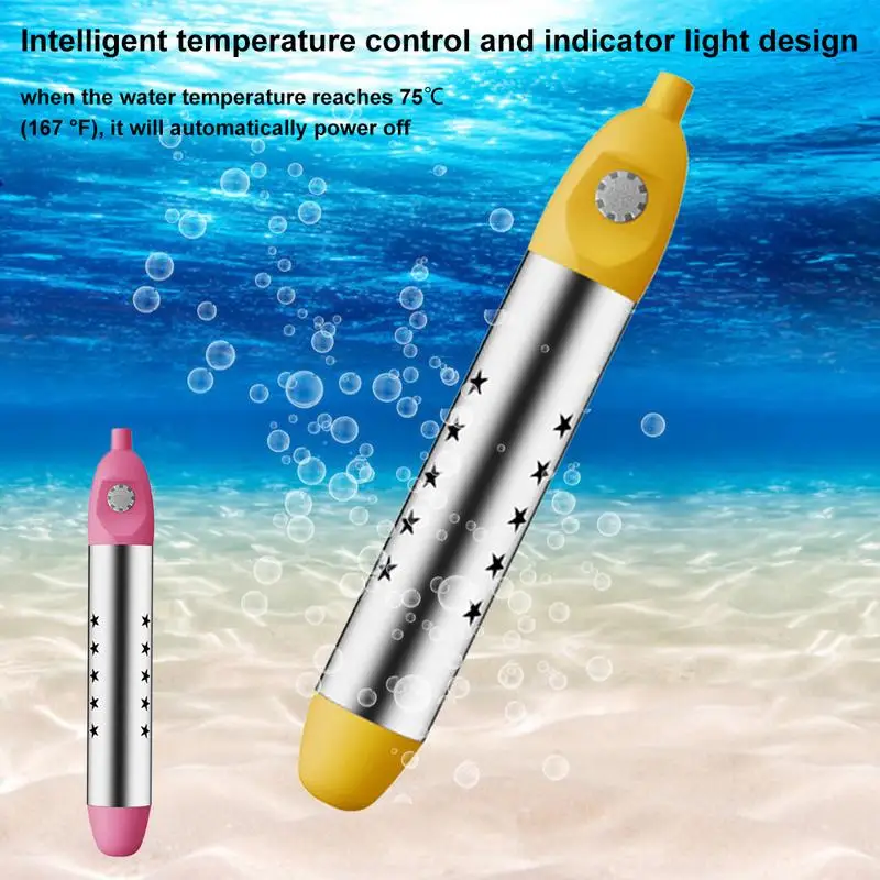 

220V 2500W Water Heating Rod High-power Stainless Steel Automatic Power Off High-power Electric U-shaped Tube Water Heater