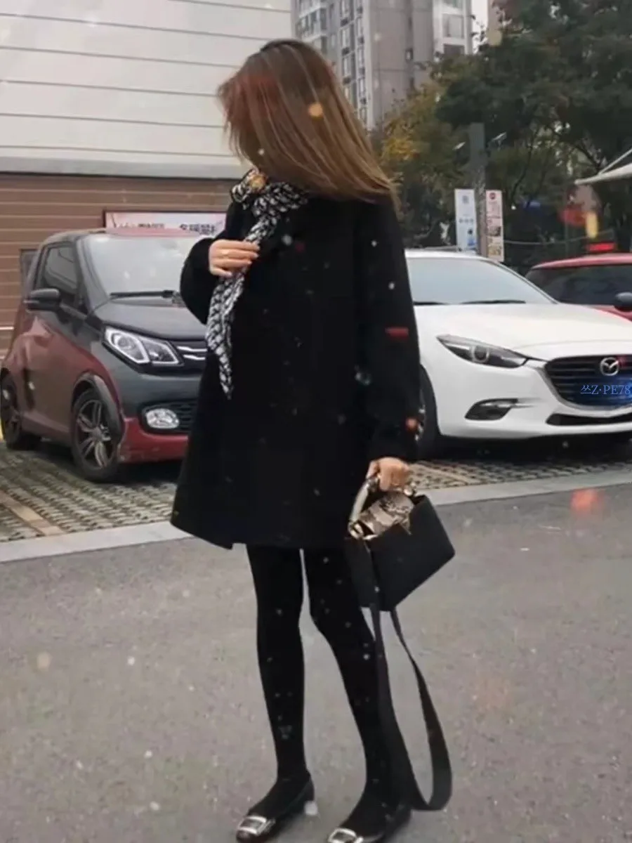 Костюм High Sense Hepburn Sle женское осенне-зимнее новое французское пальто элегантное и