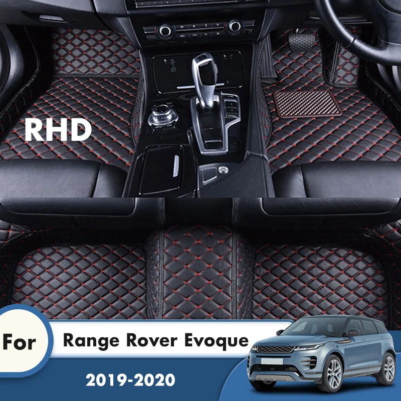 

Автомобильные коврики RHD на заказ для Range Rover Evoque 2020 2019, аксессуары для интерьера автомобиля, кожаные коврики, сменные коврики