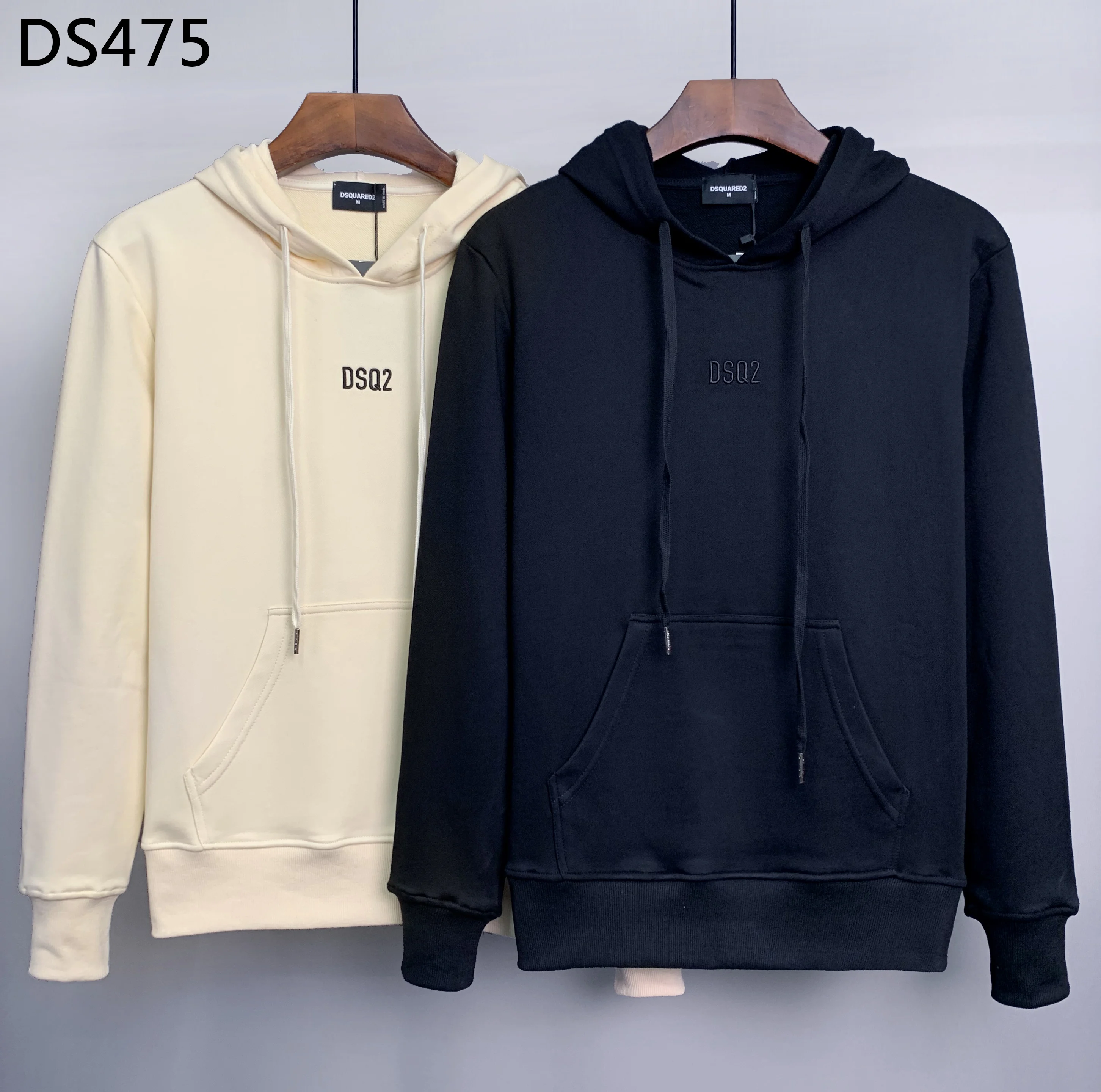 

With Caps Trend Men Pullovers Sweatshirts Dsquared2 Brand Male Sportswear Hoodie DSQ2 Men's Hip Hop Casual Sweatshirt Size M-3XL