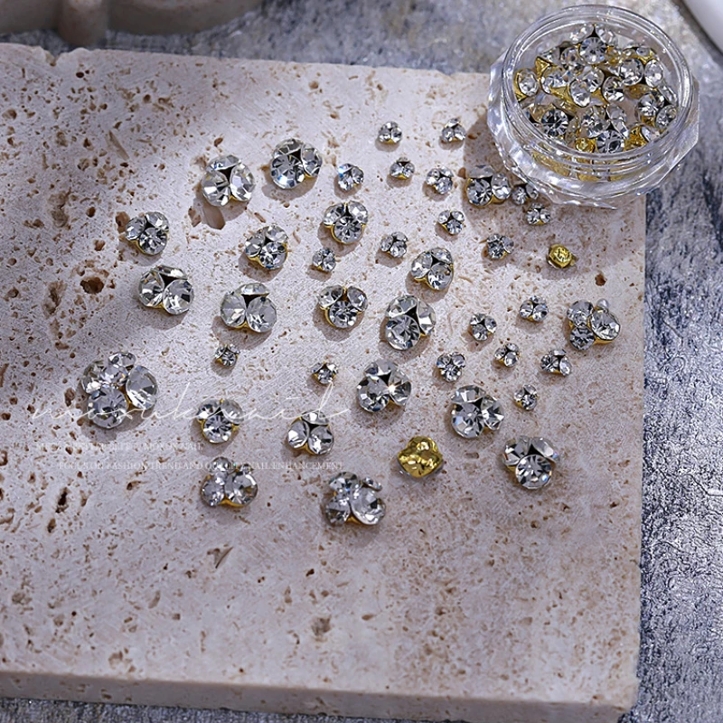 

Алмазные украшения для ногтей, многослойные алмазы, супер блестящие, прозрачные, водостойкие, алмазные, металлические, для ногтей