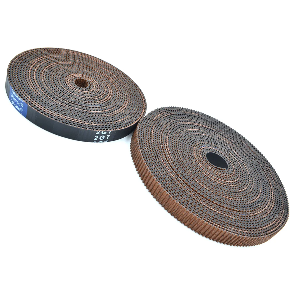 Ремень ГРМ POWGE GT2 2MGT для 3D принтера 2 м 2GT ширина 6/9/10 мм резиновый низкий уровень