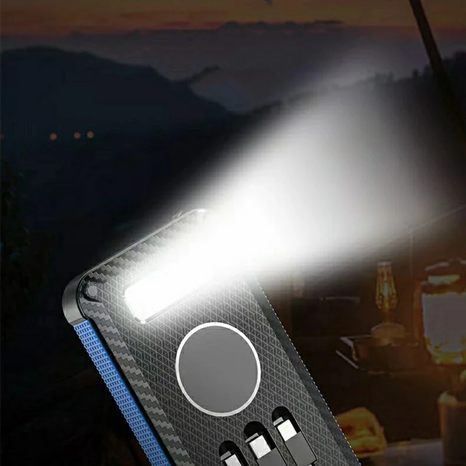 80000mAh Wireless Solar Power Bank for iPhone 12 Samsung S21 Xiaomi Powerbank Built in 3 Cables External Battery Pack - купить по