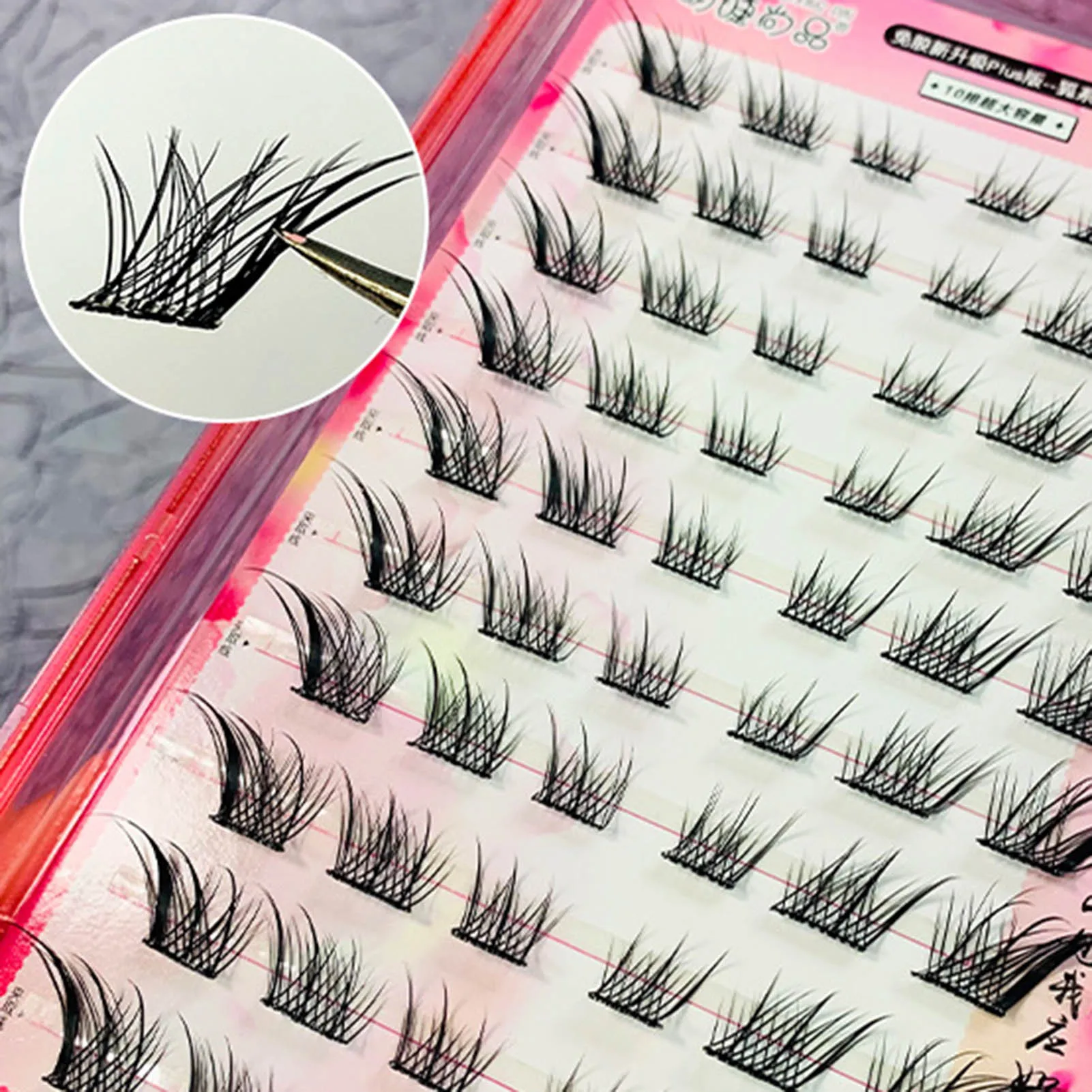 Безклеевые пушистые Накладные ресницы с эффектом фокуса многоразовые аниме для