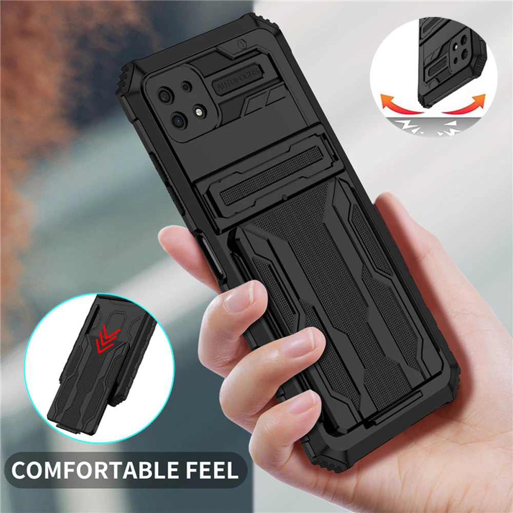 

A53 A52 S 5G Shockproof Case Leather Card Slot Back Cover for Samsung Galaxy A12 Case A13 A 23 33 52s A22s M 12 M 22 M32 Funda