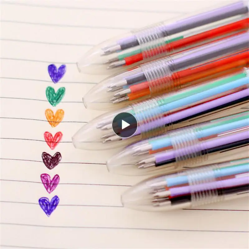 

Прозрачное Внешнее оформление, свободное переключение цвета, быстросохнущая ручка с водой, 6 цветов, Необычные канцелярские принадлежности