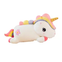 nice cartoon plush unicorn backpack stuffed animal horse doll plush toys for children kawaii schoolbag birthday gift for girls