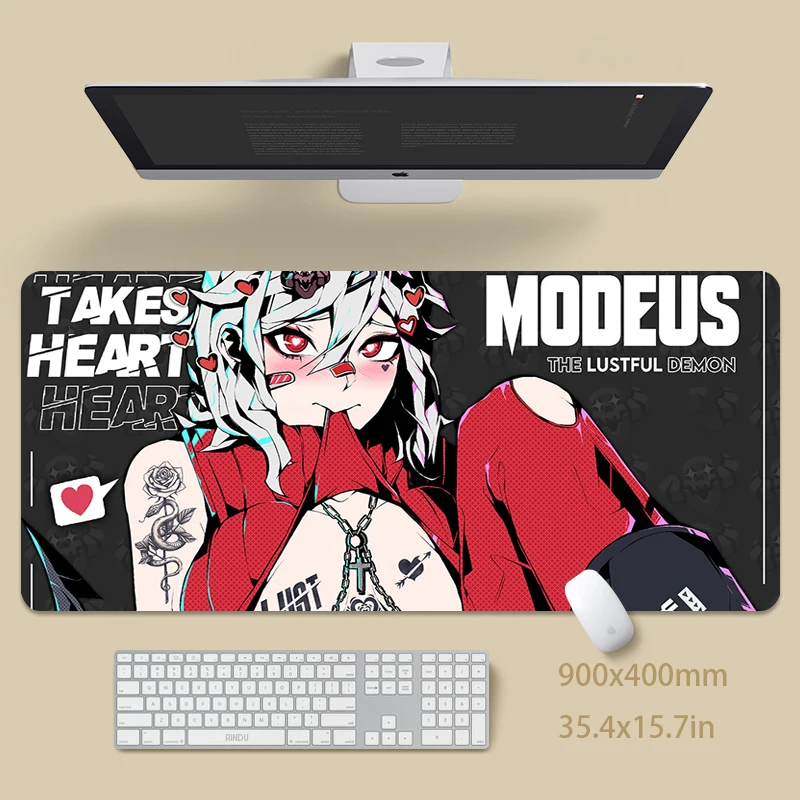 

Gaming Mousepads Mousepad Cyber Girl Large Mouse Mat Big Desk Pads Non-Slip Rubber Mouse Pad Big Keyboard Mats